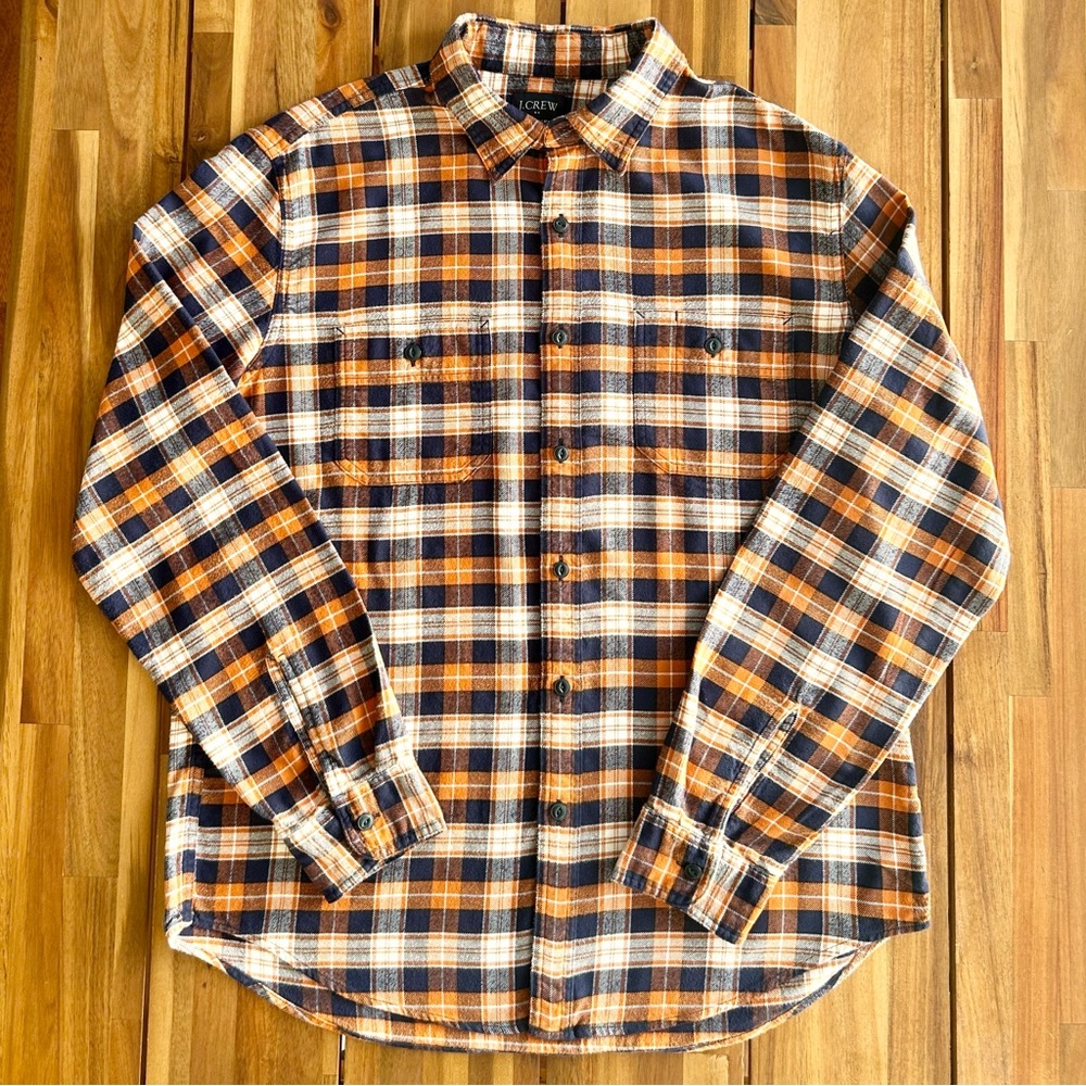 J. CREW Long-Sleeve Plaid Flannel